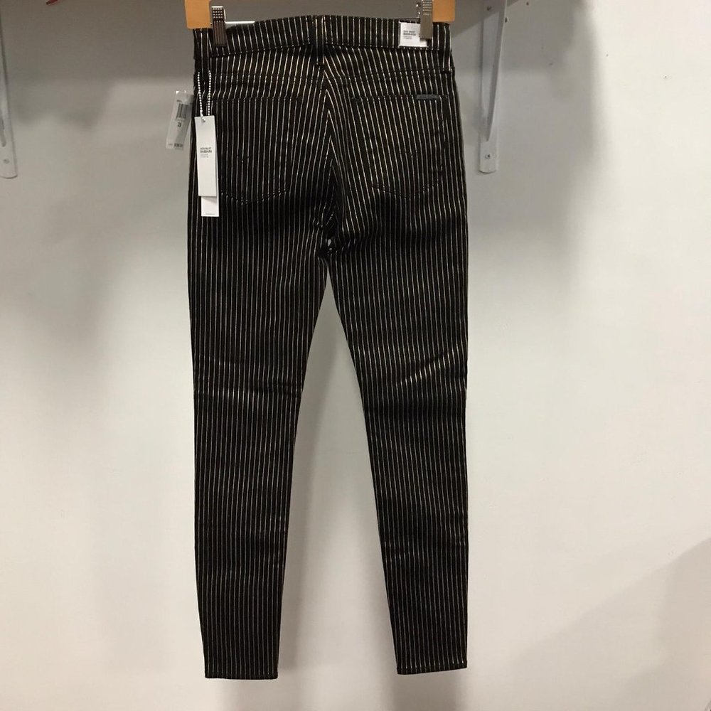 NWT HUDSON Jean gold strip Barbara Denim Pant SLIM - Picture 2 of 7